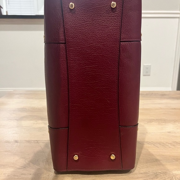 Coach Maroon Leather satchel bag - Picture 5 of 10